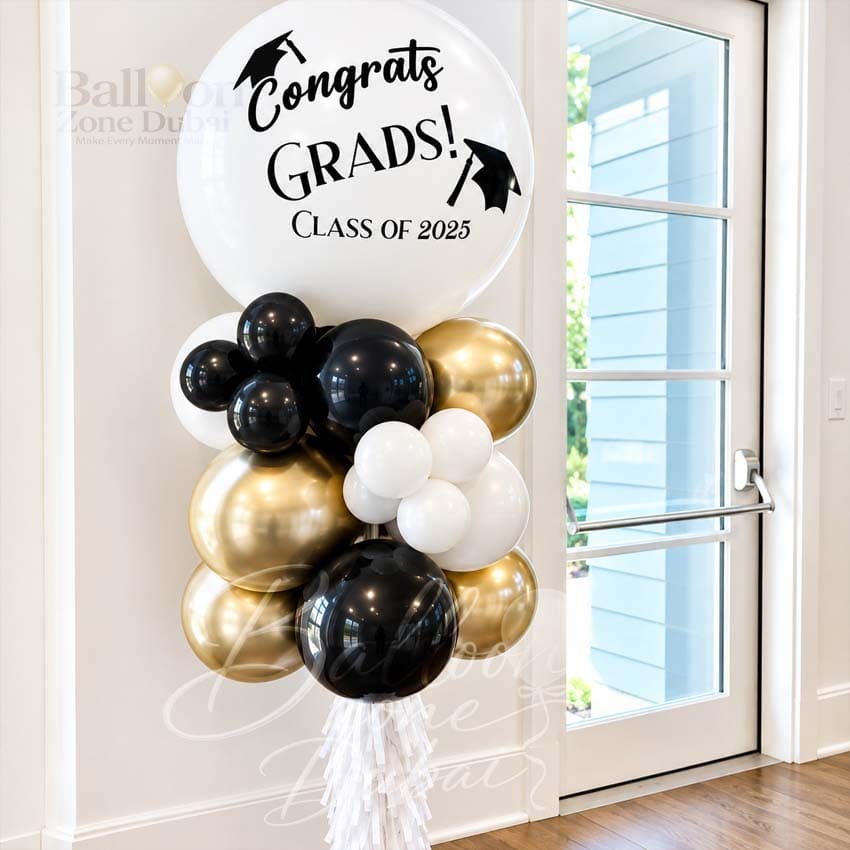 Future Begins Here Set Up | Graduation balloons Dubai