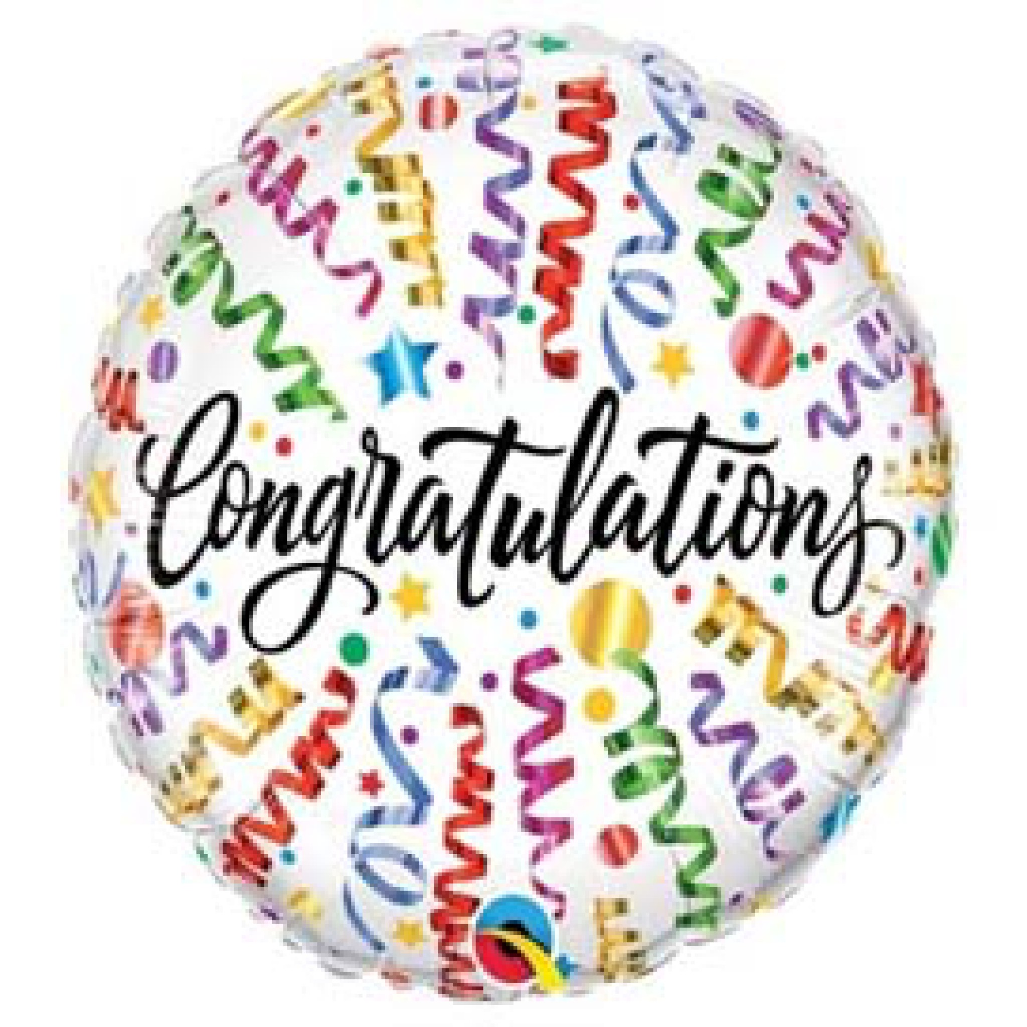  18? Congratulations Stars Helium Foil Balloon 