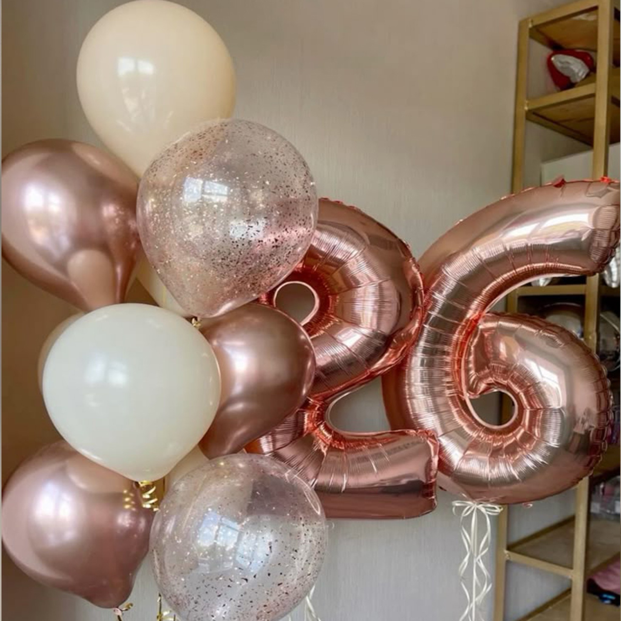 26th Birthday Balloon Bouquet Dubai – Helium Number 26 & Bouquet Package
