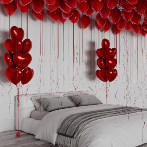 Love in the Air: Romantic Hotel Balloon Setup package 