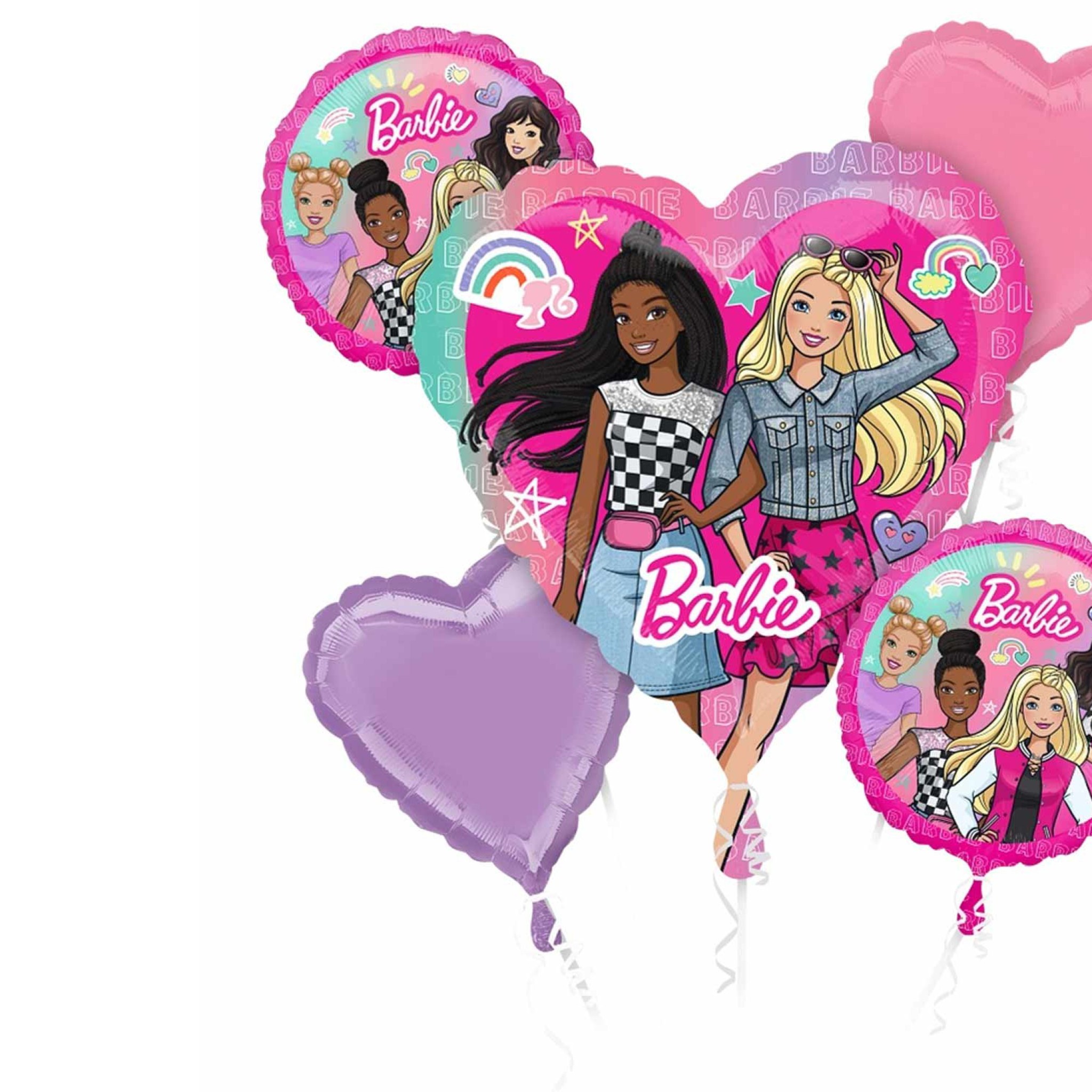 Barbie Dream Together Balloon Bouquet, 5pcs
