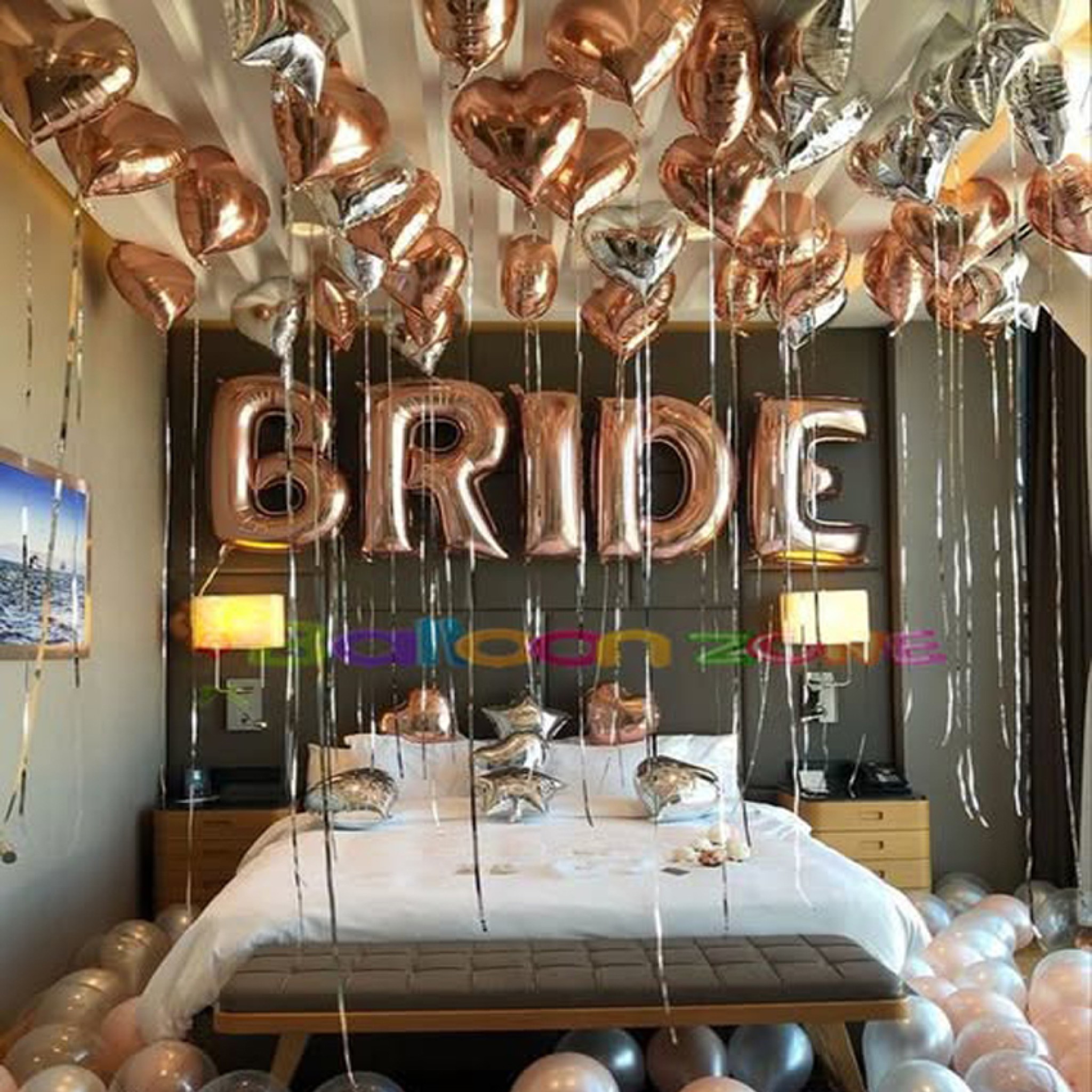 Blushing Bride Balloon Surprise Package 