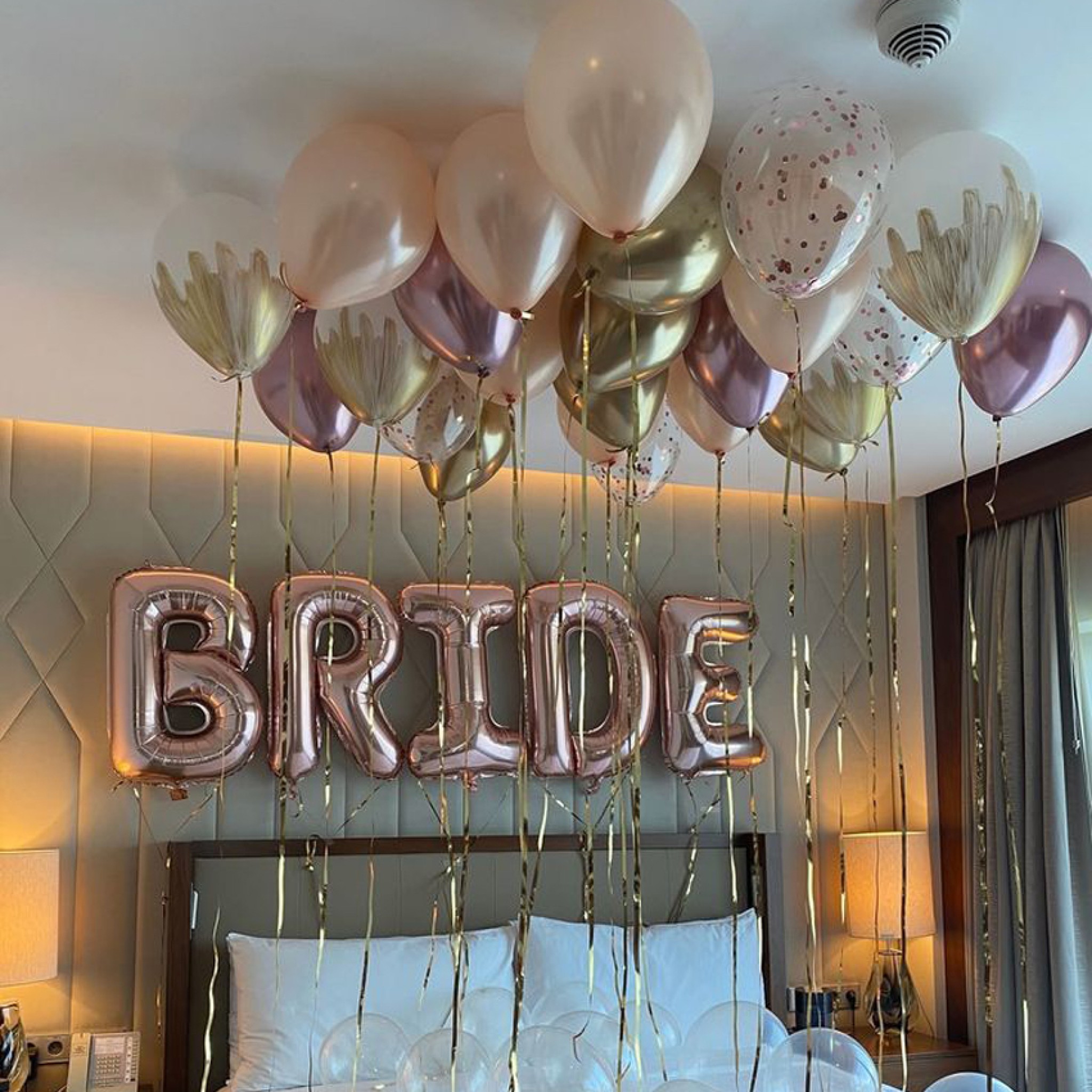 Charming Bride Balloon Surprise Setup for Hotels in Dubai