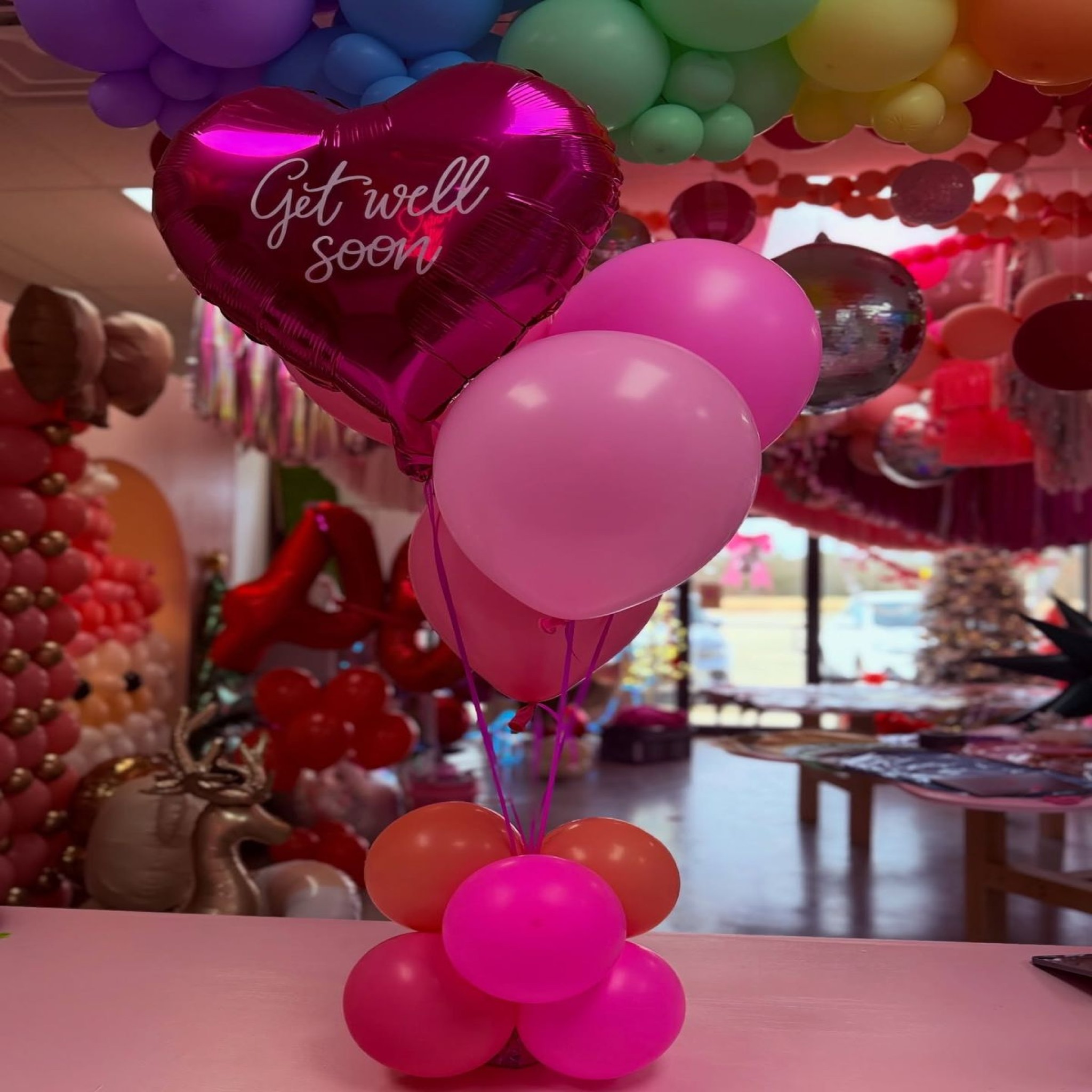 Cheerful Heart "Get Well Soon" Balloon Bouquet