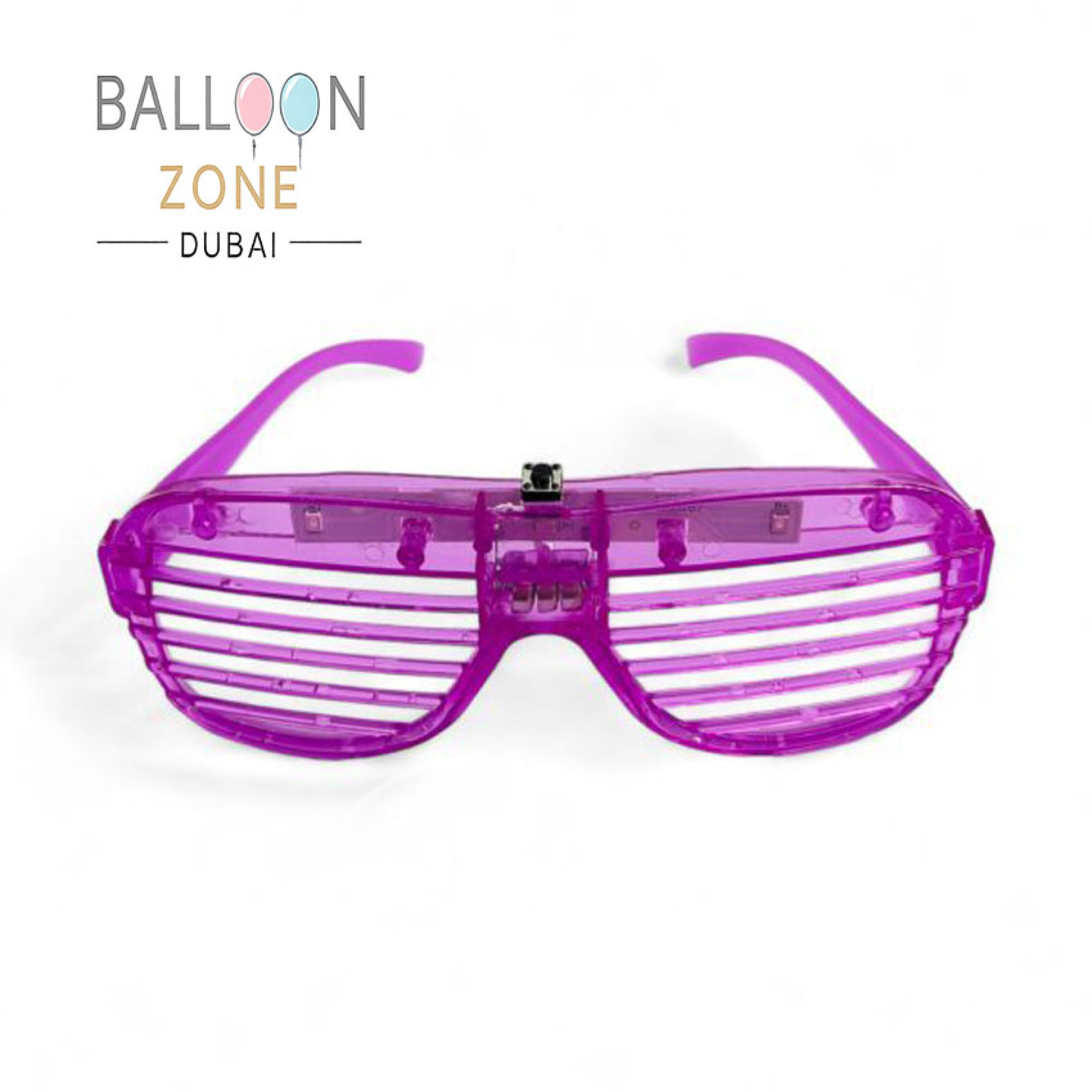 Dark Pink LED Shutter Glasses, Light Up Party Glasses â€“ Party Props