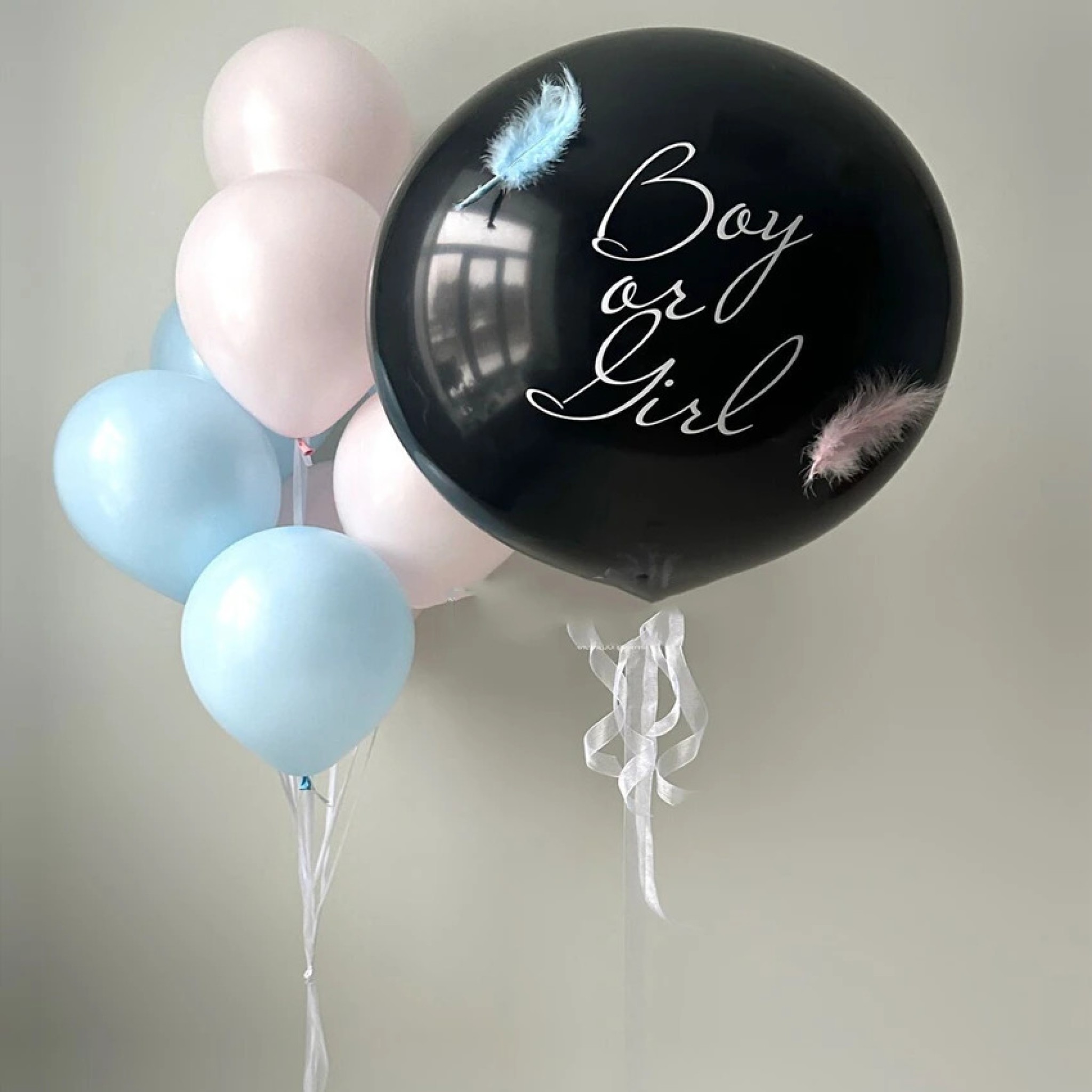 Gender Reveal Balloon Set up â€“ Balloon Zone Dubai