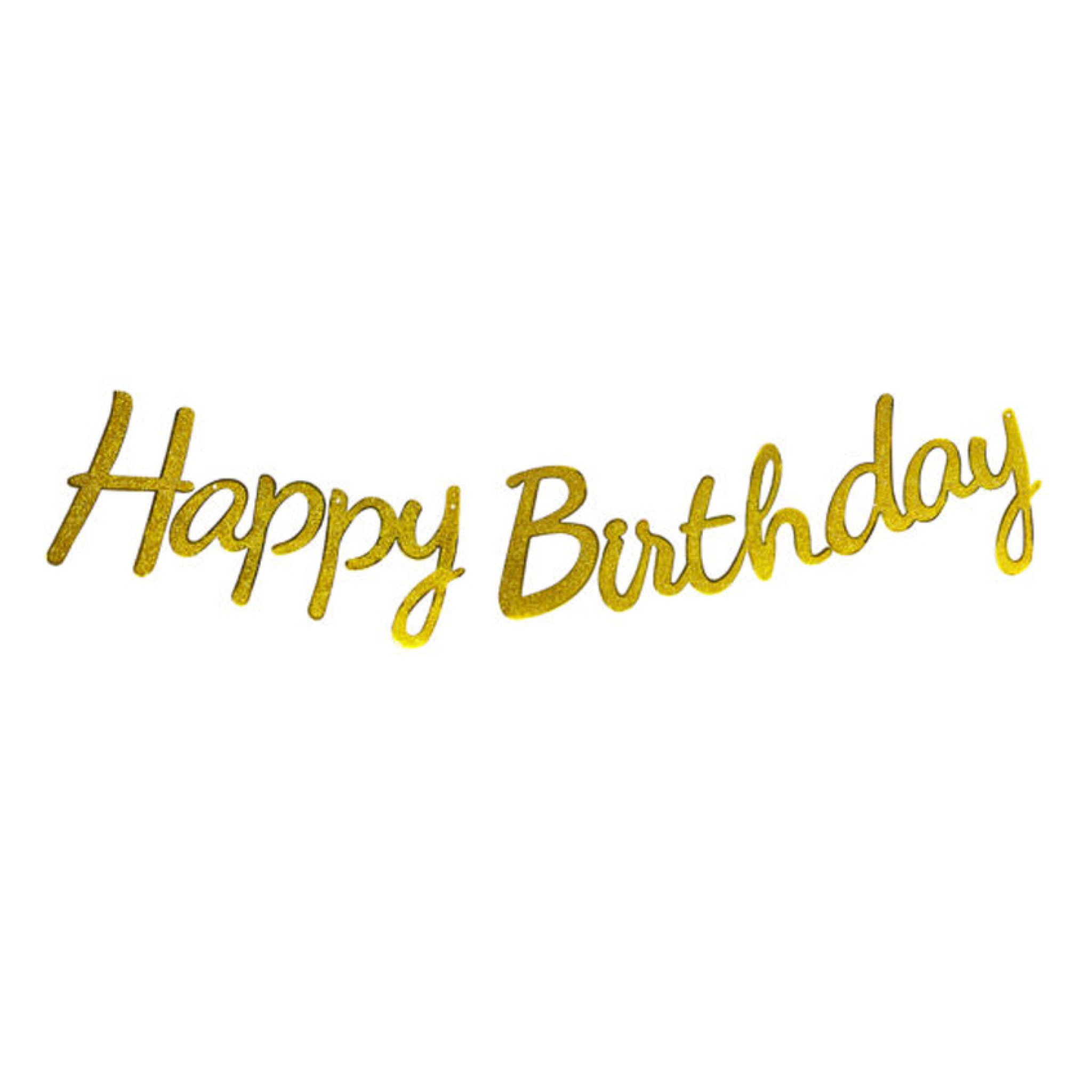 Glittery Golden Happy Birthday Letters Balloon Decoration Dubai ï¿½ Sparkle letters Set