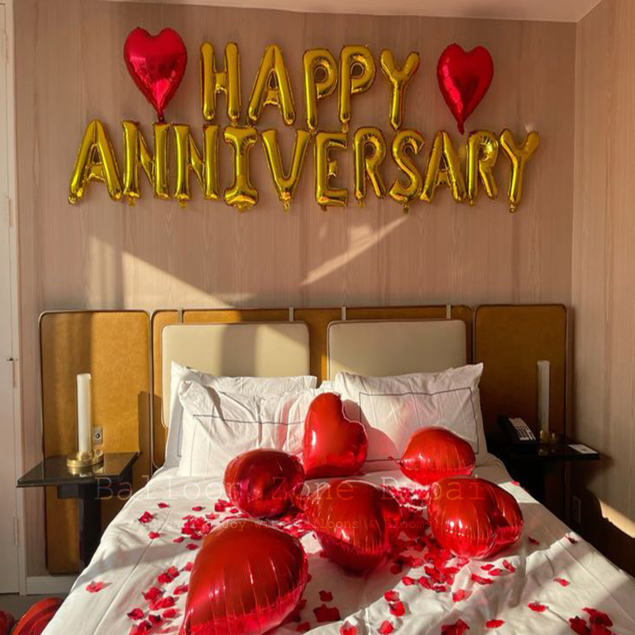Golden Anniversary Love Balloon Package