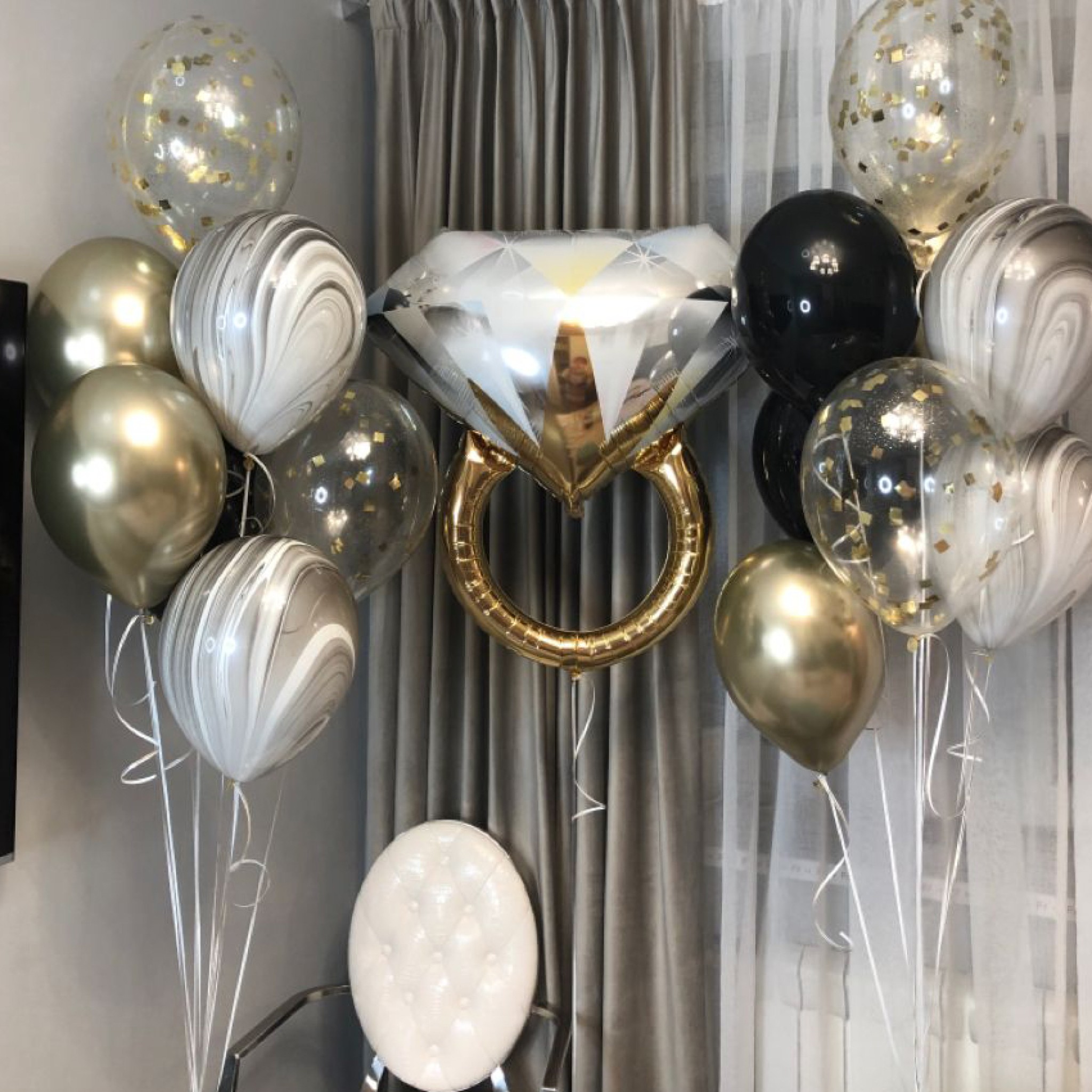 Golden Bride To Be Balloon Set 