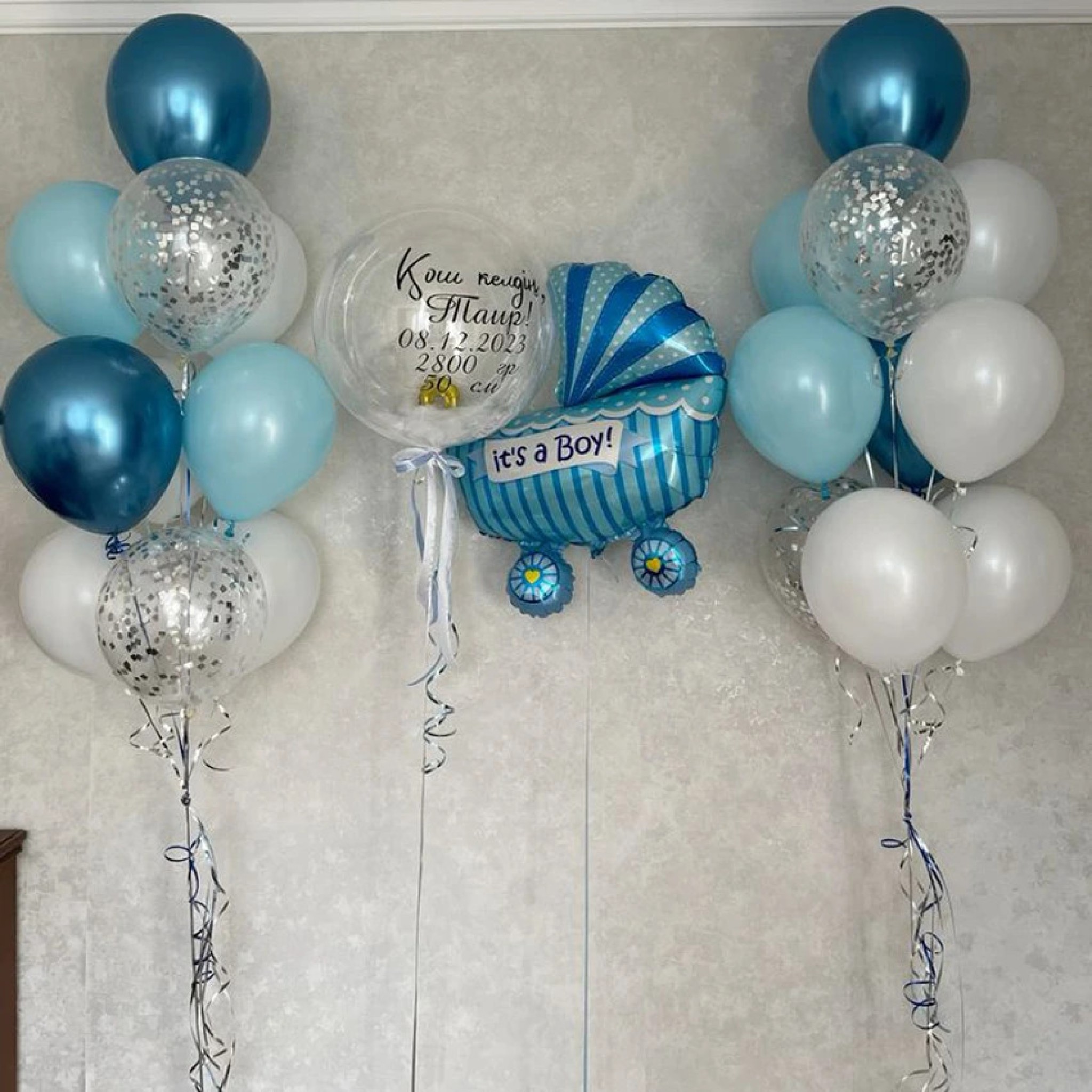 Itâ€™s a Boy Newborn Baby Balloon Set â€“ Customized Celebration â€“ Balloon Zone Dubai