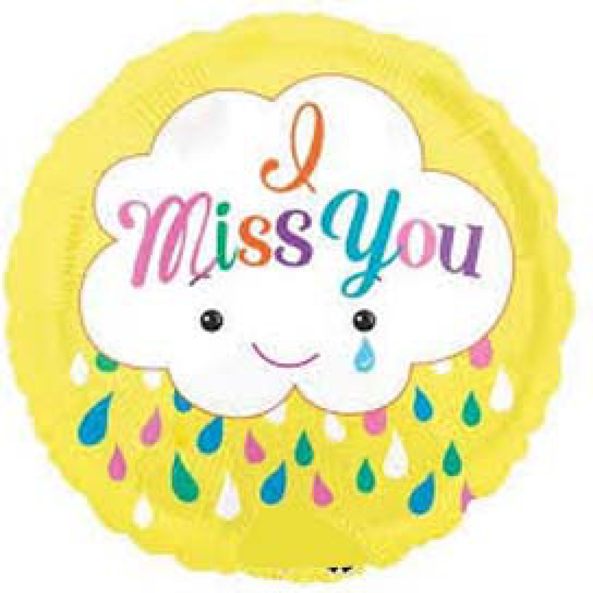 Miss You foil balloon 