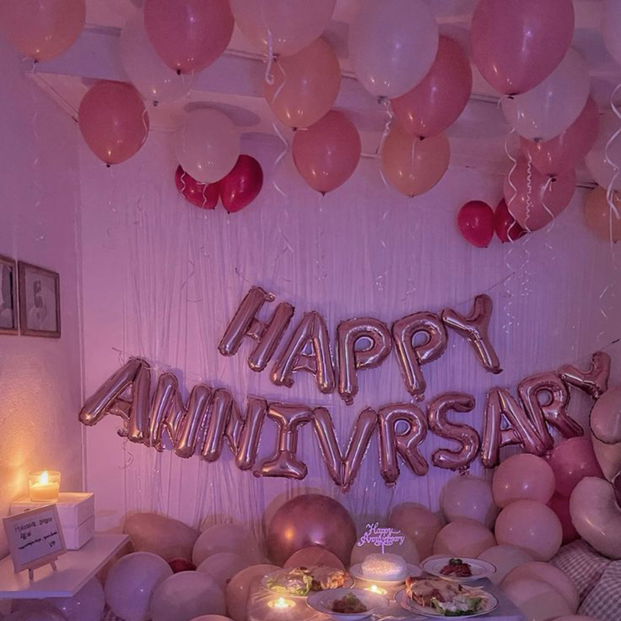 Romantic Anniversary Hotel Balloon Decoration Package â€“ Balloon Zone Dubai