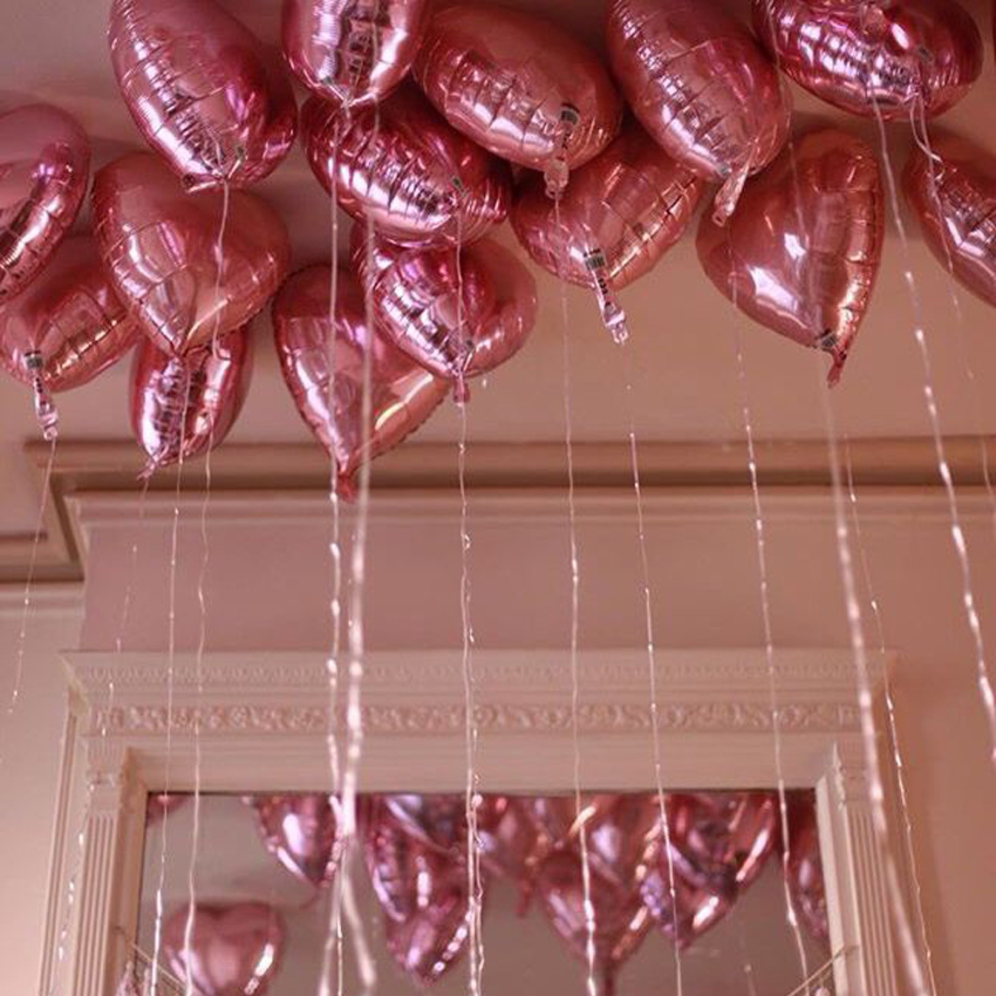 Romantic Heart Ceiling Hotel Proposal Decoration