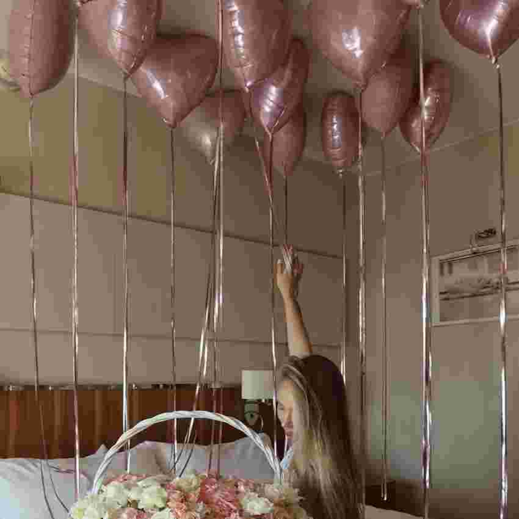Romantic Heart Hotel Surprise Balloon Decoration | Balloon Zone Dubai