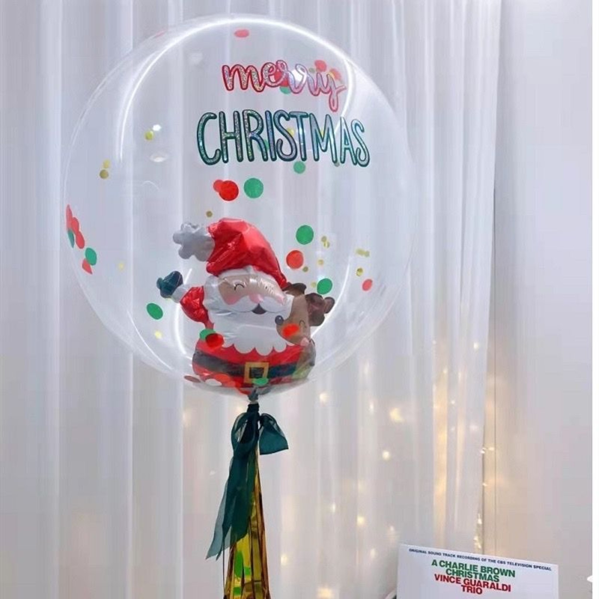 Santa Christmas Crystal Balloon