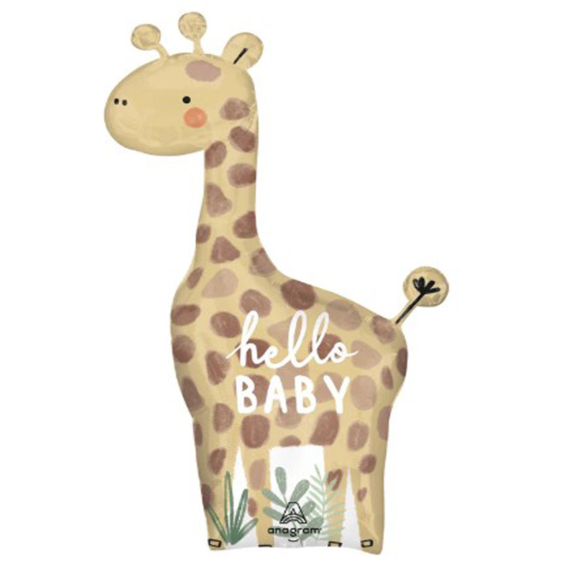 Soft Jungle Baby Super Shape Foil Balloon 63x106cm