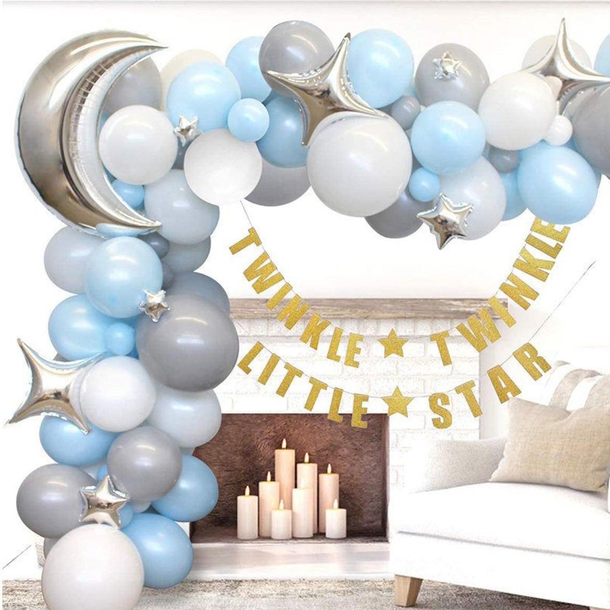 Twinkle baby birthday balloons garlands in Dubai