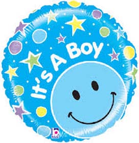 16"-Sweet Baby Boy Orbz Helium Foil Balloon(OB-ID#0118)