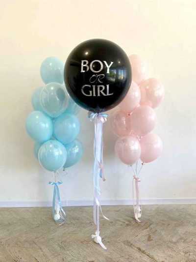 Gender reveal balloons