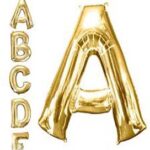 Jumbo Letter A - Metallic Golden