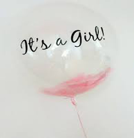 It's a girl! Bubble Balloon (BB-ID#0134)