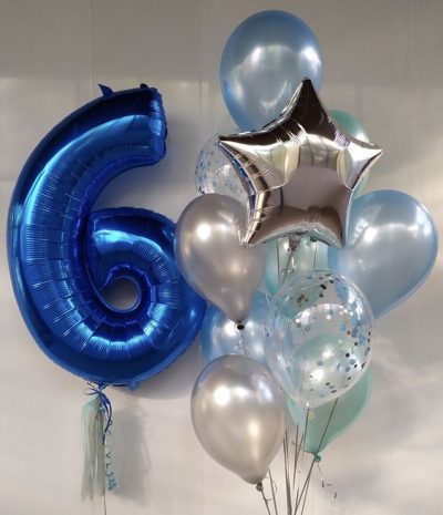 6th birthday balloons bouquet