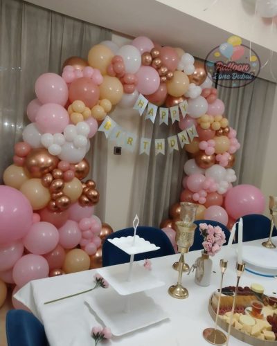 Pink Paradise birthday Balloons Decoration Package