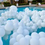 Pool balloon decoration